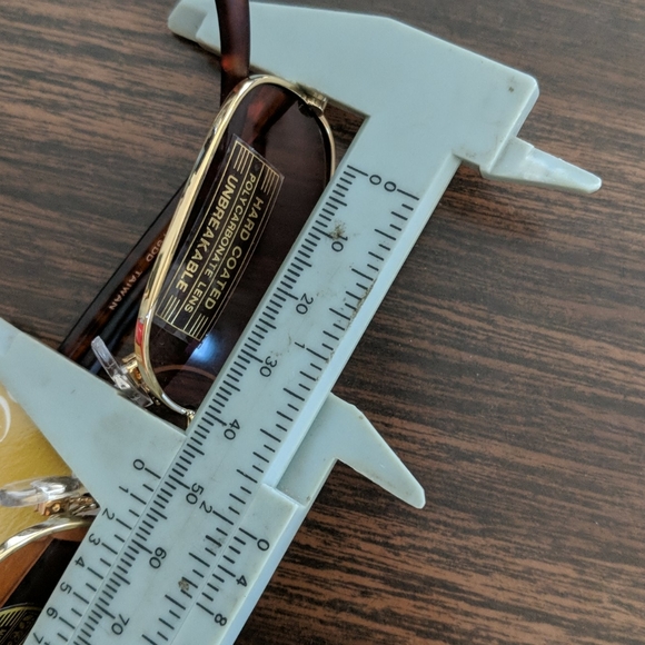 NWT TruVintage 90's lady's Fashion Combo Small Rectangular Coppermax Sunglasses - Picture 11 of 12